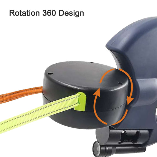 Anti Tangle Double Leash for two dogs, Tangle-Free Swivel, 3m Double-Headed Traction Rope