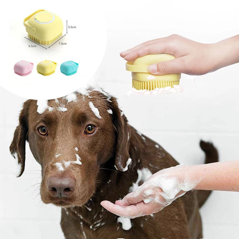 Silicone Brush For Dog Can Pour Shampoo